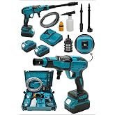 Pro Seri 48WF K&ouml;m&uuml;rs&uuml;z Motor Y&uuml;ksek Basın&ccedil;lı Ak&uuml;l&uuml; Oto Araba Yıkama İla&ccedil;lama Makinesi Şarjlı