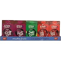 Ella's Kitchen Organic Fruit Smoothie Assortment, Pack of 25 Pouches (10 x Red, 10 x Purple, 5 x Green)