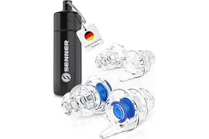 Senner MusicPro - Reusable Hearing Protection Earplugs for Concert, Festival, Music and Club with Aluminium Container, Especially Light Ear Protectors to wear