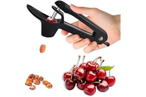 Vlecexs Dénoyauteur de Cerises, Dénoyauteur à Prunes, Lame en Acier Inoxydable Dénoyauter Rapidement pour Cerises Olives Prunes Baies