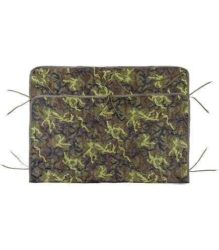 Poncho Militaire USGI Industries - Tente D'Urgence, Abri Survie & Poncho Pluie Camouflage Multi-Usage