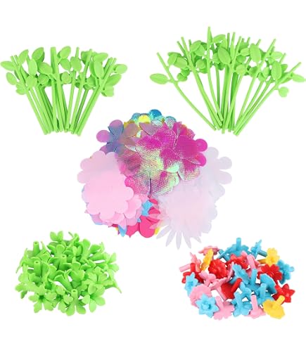Kit De Manualidades De Flores Para Niñas De 3 A 10 Años – Más De 800 Piezas, Plantillas De Espuma Y Tela, Ideal Para Regalar