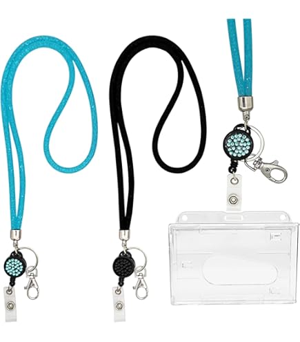Cordino Portabadge Con Strass - Retrattile, Per Carte Identificative - Foto 12