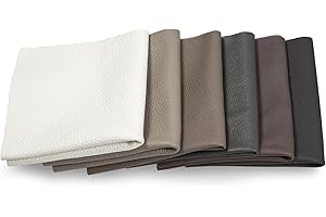 CLUB4BRANDS Ritagli di Pelle - Resti di Cuoio Grigio, Scampoli di Pellame, Grandi Dimensioni, Alta Qualità, Ideale per Borse, Scarpe, Riparazioni, Decorazioni, Artigianato, 1 kg, 0,8 kg, Formato A0