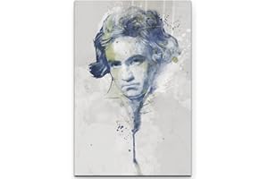 Paul Sinus Art Beethoven I 90x60cm auf Leinwand gespannt fertig zum aufhängen