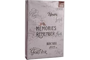 ARPAN Photo Album for 300 Photos 6x4 Inch / 10x15cm with Memo Space Beside Each Photograph and Slip-in Pages (Memories)