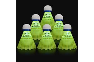 KATELUO LED Badminton, Luminoso Badminton LED, Volano Badminton, Volani in Nylon Badminton, Volani da Badminton LED, Palline da Badminton LED, Colorate Volani da Badminton
