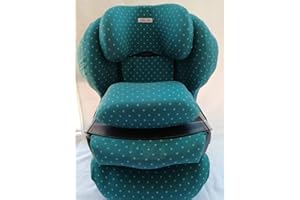 MOON-BEBE Housse couverture pour Cybex Solution Fix Cybex Juno 2-Fix Silver Siège Auto, (VERT)