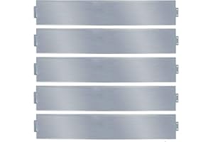 Einfeben Rasenkante 15m 100x18cm Metall Beetumrandung verzinkt Mähkante Beeteinfassung - Länge 15m Höhe 18cm Palisade