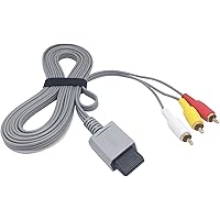 Ruitroliker AV Cable 10ft/3m TV Composite Cord Retro 3 RCA Extension Cable with Winder for Wii Wii u Console