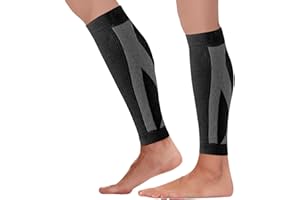 QULLMARTLE 2 Piezas Medias Compresivas,Manga de compresión para las pantorrillas,vendaje de compresión para las piernas,Medias de Compresión Hombre Mujer para Deporte,Running,Ciclismo,fútbol, senderismo