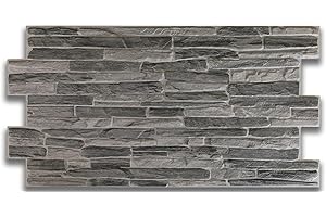 Grace Baltic - Pannelli da parete 3D per decorazione da parete interna non adesivi sottili ed elastici in PVC Pannelli Decorazione Murale Interna Tatuaggi Murali Materiale PVC 3D (20 pezzi / 9.8 m2)