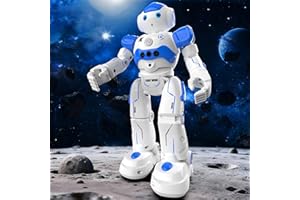 Pup Go Smart RC AI Robot Toy for Kids 3+, Early for Boys, Singing Dancing Interactive Talking Gesture Sensing Remote Control, STEM Educational Autistic (Blue)