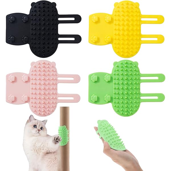 Pettine Massaggiante Per Gatti Da Parete | Autopulente, Morbido, Per Toelettatura E Gioco - Foto 7