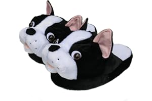 Onmygogo Damskie nowe pluszowe kapcie ze zwierzętami, zimowe kapcie do domu dla kobiet i mężczyzn