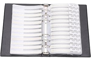 Kadimendium SMD Resistor Electronic Sample Book Series Electronic Components Kit Resistor Assorted Folder 4250Pcs 170 Value 0805