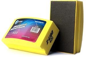 Z-lion Electroplated Diamond Polishing Hand Pads Grit 400 Arc Shape Back for Glass Stone Granite Marble