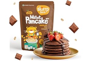 Slurrp Farm Instant No Maida Millet Pancake Mix | Chocolate, 150 G