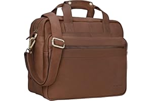 STILORD 'Adventure' Lehrertasche Herren Damen Aktentasche Office Büro Schulter- oder Umhängetasche Businesstasche für Laptop Leder