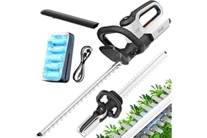 Litheli Hedge Trimmer Cordless, 560 mm Cutting Length, Branches Up to 20mm Cutting Width, 20V 2000mAh Electric Hedge Trimmer, Hedge Cutter Trimmer for trimming hedges, Trimming shrubs, bushes