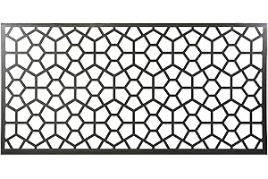 ACEROPANEL Chapa Perforada Decorativa de Hierro | Panel Metálico Hierro en Crudo | 2x1 m | Ideal para Decoración de exteriores | Vallas, Celosías, Paredes, Balcones, Jardines | Mod. 43