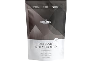 THE ORGANIC PROTEIN COMPANY The Organic Protein Co. – Chocolate Organic Whey Protein Powder | Additive Free, Undenatured, Bioactive, UPF Free, Emulsifier Free, Primarily Grass Fed, Vegetarian, Gluten Free – 400g