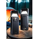 50000 mAh Fast Charging 22.5W Powerbank Self-Wired Charging Station with LED Flashlight