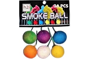 h2i Smoke Balls | 36 Balls | Time 15 sek | Smoke Tube Rauchfackel Rauchtopf Rauchgenerator Rauchbombe mit dichtem kräftigem Rauch |a| Ganzjahresfeuerwerk Kat T1/F1