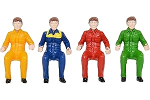 Britains 1:32 Fahrerset - sitzend, Sammlerstücke, Bauernhof-Figuren für Kinder, Traktor-Spielzeugfahrer, kompatibel mit Farmspielzeug im Maßstab 1:32, geeignet für Sammler und Kinder ab 3 Jahren
