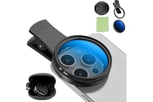 Hengrongshen 52mm CPL Filter, Ultradünner Mehrfach Beschichteter Handy Objektiv, Clip-On Polarisationsfilter Kompatibel Mit I-Phone 16 15 14 13 12 11, Sam-Sung, Xiao-Mi & Anderen Smartphones