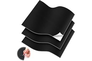 DAKLUNAR Juego de reparación de piel sintética autoadhesiva, 3 unidades, color negro, 32 x 22 cm, resistente al desgaste y a los arañazos, parche autoadhesivo con tijeras para sofá, asiento de coche, sofá,