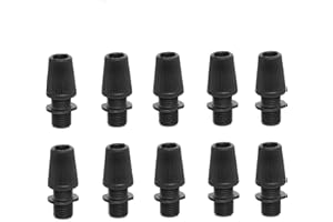 METOO DESIGN Serracavo Fermacavo Conico In Plastica per Cavo Elettrico Tessile ( Confezione da 10 Pezzi) (Nero)