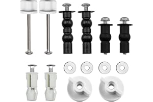 HJFH Fixation Abattant WC Fixations Charnières 5 Paires Charnière vis Extensible en Caoutchouc pour Couvercle de Toilette