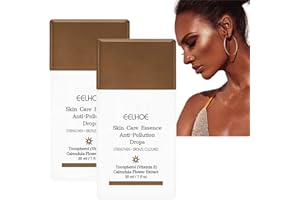 RUOJIAR 2pcs Drunk Bronzer Drops,Fake-Tan Peptide Serums,Effective Tanning Accelerator,Replenishing Face Bronzing Essence,Effective-Tan Bronzing Serums,Bronzing Face Drops,Bronzing Cream for Face&Body(30ml)