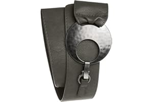 Caspar GU225 Breiter Damen Taillengürtel mit grosser Schnalle