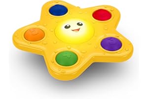 Baby Einstein, Ocean Explorers Popper Multisensoriale Luminoso Pop & Glow Starfish, per Bambini da 6+ Mesi