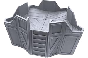 EnderToys Star Turret, Terrain Scenery for Tabletop 28mm Miniatures Wargame, 3D Printed and Paintable