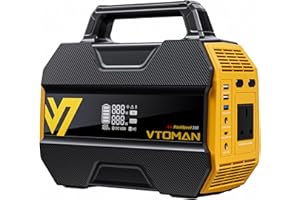 VTOMAN FlashSpeed 300 Portable Power Station Up to 600W Output, 230Wh Solar Generator with LiFePO4 Battery, Fast Charging 100W USB-C, 3000 Cycles, 6 Outlets for Home, Camping, RV, Fishing