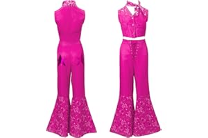 CHURGIGI Vestiti Rosa Donna Costume Carnevale Bambina Christmas Vestito Carnevale per Festa