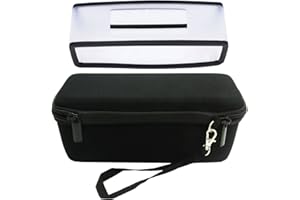 HOPCENTURY Replacement Gel Soft Case Skin Cover and Hard Travel Carrying Case Box for Bose Soundlink Mini Bluetooth Speaker - Black
