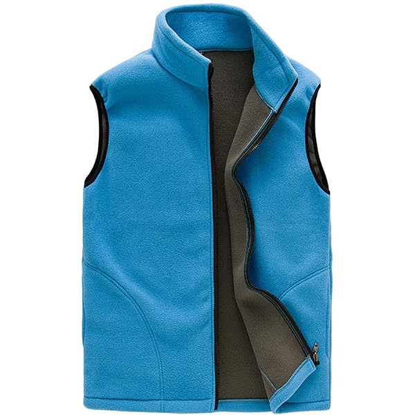 Gilet Da Lavoro Uomo In Pile – Leggero, Senza Maniche, Colletto Alto, Cargo Con Multiple Tasche, Versatile Per Pesca, Hobby E Mezze Stagioni, Cuciture Rinforzate