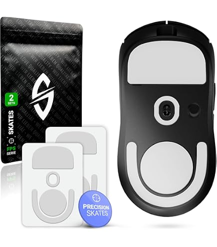 Piedini In PTFE Per Mouse Logitech G Pro X Superlight – EDGERUNNER GHOSTGLIDES – Curvi, 100% Vergine, Per ESports