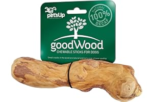 PET'S UP GOODWOOD - Kauknochen Medium - Kaffeeholz - für mittelgroße Hunde - natürliche Zahnpflege, beugt Zahnstein & Zahnfleischerkrankungen vor - 100% natürlich & koffeinfrei - handgemacht & langlebig