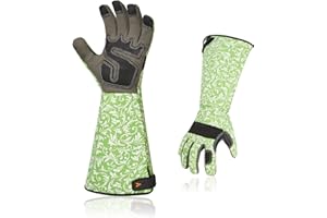 Damskie rękawice ogrodnicze Vgo... rękawice ochronne, mankiet z długim rękawem, antyprzebiciowe, ekran dotykowy (AL6608-FM)