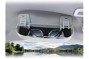 BIBIBO Étui à lunettes pour Jeep Compass 2017-2022 - Support de lunettes de soleil pour voiture - Support de lunettes de soleil - Porte-lunettes de soleil - Gris