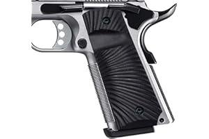 Guuun 1911 Grips G10 Full Size 1911 Grip Ambi Safety Cut Big Scoop Sunburst Texture