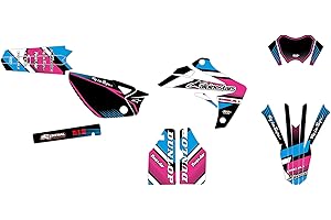 GRAPH COVER KIT DECO MOTOCROSS RIEJU MRT 50 2009 à 2021 COMICS ROSE BLEU