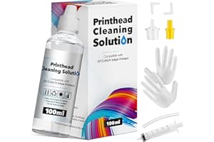 ‎KEENKLE KEENKLE 100ML Druckkopfreiniger Düsenreiniger Druckkopf Reinigungsflüssigkeit für Epson HP Canon Brother Lexmark für Reinigen Aller Tintenstrahldrucker Druckkopf