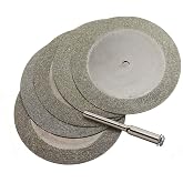OriGlam Mini diamond glass cutting discs, shaft drill bit for precious stones/glass, rotary tool