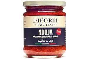Taste of Sicily Limited DIFORTI | Nduja | Calabrian Spreadable Salami, 180g Jar